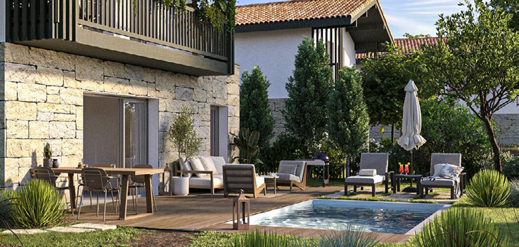 Programme immobilier neuf Domaine de l'aura - Bidart proche des plages de l’Uhabia (64210) - Référence : 12784