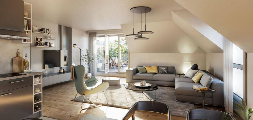 Programme immobilier neuf Arbora - Bièvres : Appartements T3–T5 avec balcons, terrasses et jardins en lisière du bois du Loup Pendu (91570) - Référence : 14236