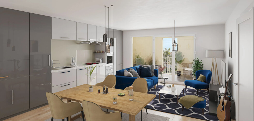 Programme immobilier neuf Boïos - Biganos : appartements neufs du studio au 4 pièces proche de la gare (33380) - Référence : 14912
