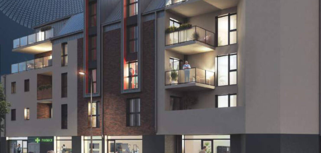 Programme immobilier neuf Le B - Bihorel : appartements neufs du 2 au 4 pièces proche Square René Tamarelle (76420) - Référence : 15565