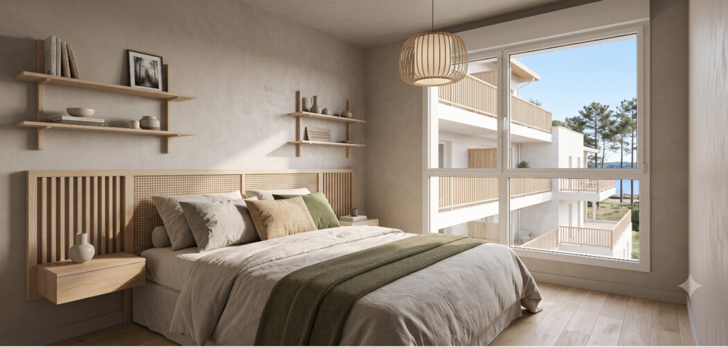 Programme immobilier neuf Glassy - Biscarrosse : 13 appartements neufs entre lacs, forêt et plages (40600) - Référence : 11712