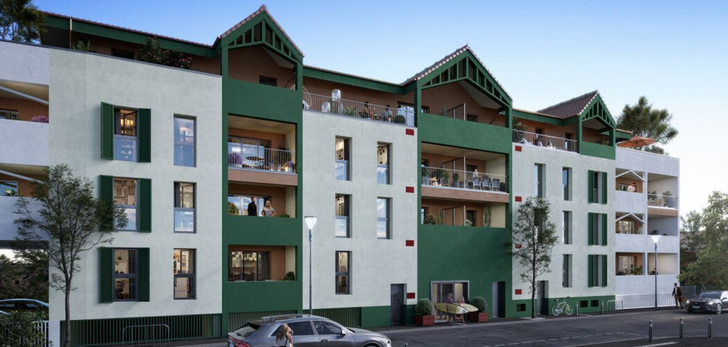 Programme immobilier neuf LA VILLA EUGENIE - Biscarrosse : appartements neufs du 2 au 5 pièces à 500 m de la place de l’Église (40600) - Référence : 15470