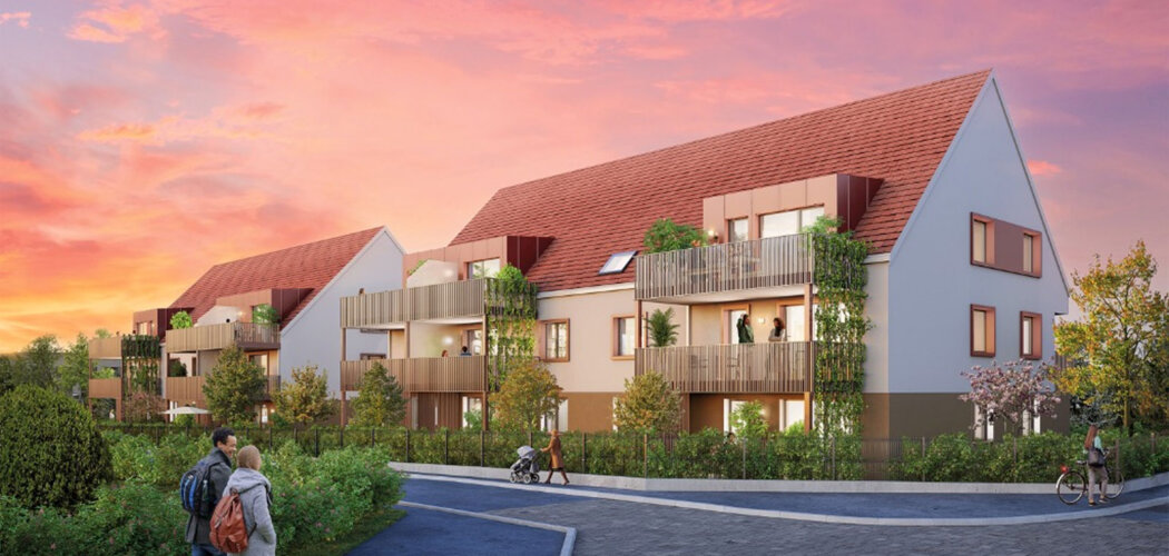 Programme immobilier neuf VILLAS L'ECRIN - Bischoffsheim : appartements neufs du 2 au 4 pièces à 5 min d'Obernai (67870) - Référence : 7870