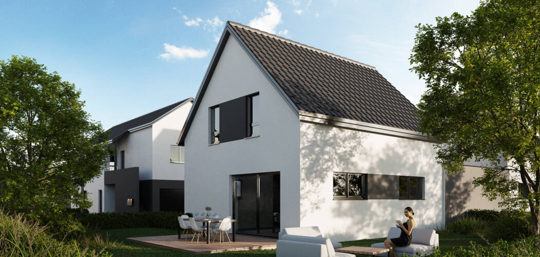 Programme immobilier neuf L'ORIZZONTE - Bischwiller : Appartements T3–T4 et maisons avec terrasses, jardins privatifs et proximité commodités (67240) - Référence : 7100
