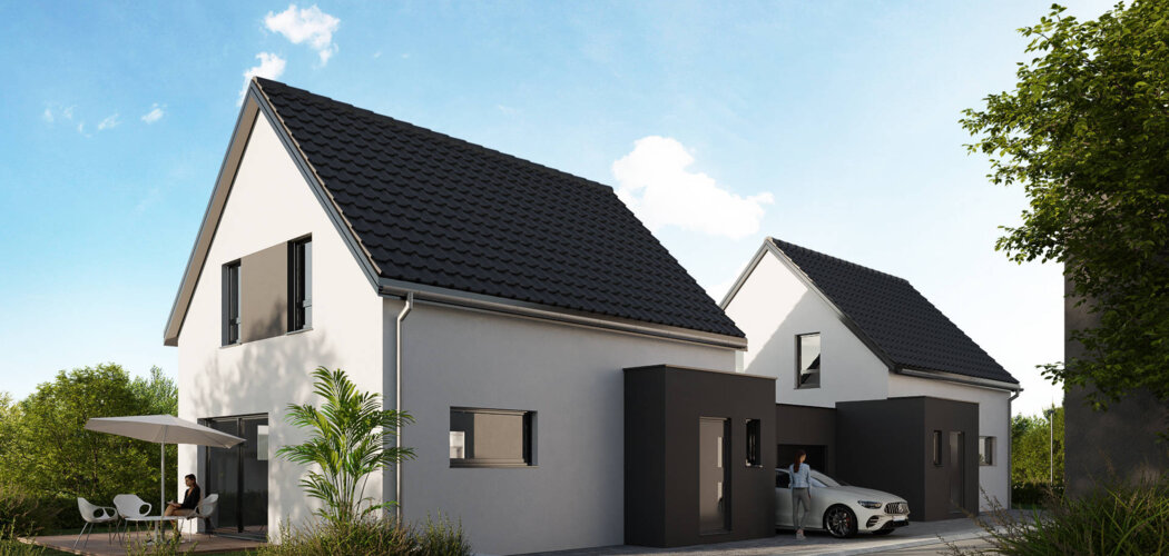 Programme immobilier neuf L'ORIZZONTE - Bischwiller : Appartements T3–T4 et maisons avec terrasses, jardins privatifs et proximité commodités (67240) - Référence : 7100