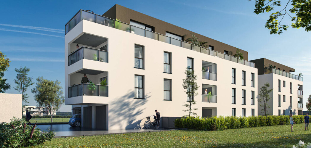 Programme immobilier neuf PALMATA - Blotzheim : Appartements T3–T6 avec jardins 125 m², domotique et plancher chauffant à deux pas de St Louis et de Bâle (68730) - Référence : 6419