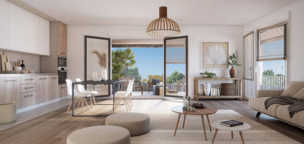 Programme immobilier neuf FLORESSENCE - Bobigny proche tram T1 résidence moderne avec jardin partagé (93000) - Référence : 17101