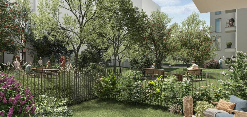 Programme immobilier neuf FLORESSENCE - Bobigny proche tram T1 résidence moderne avec jardin partagé (93000) - Référence : 17101