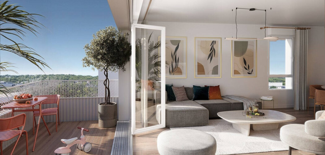 Programme immobilier neuf CARRÉ NOYER - Appartements - Bondoufle proche d’un parc de 12 hectares (91070) - Référence : 16548