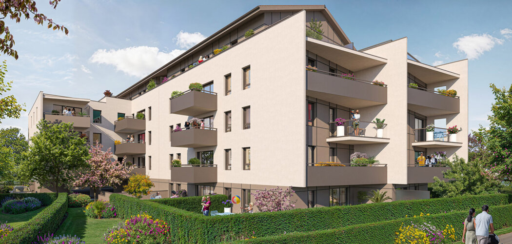 Programme immobilier neuf Le Panoramic - Bonneville aux portes de la frontière suisse (74130) - Référence : 16175