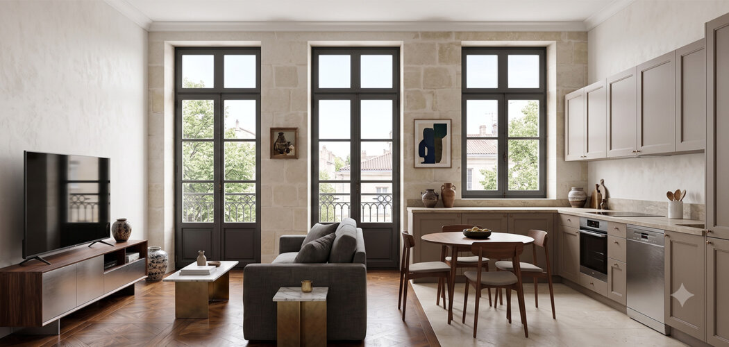 Programme immobilier neuf BOULEVARD WILSON - Bordeaux, appartement réhabilité à deux pas du Parc Bordelais (33000) - Référence : 17978