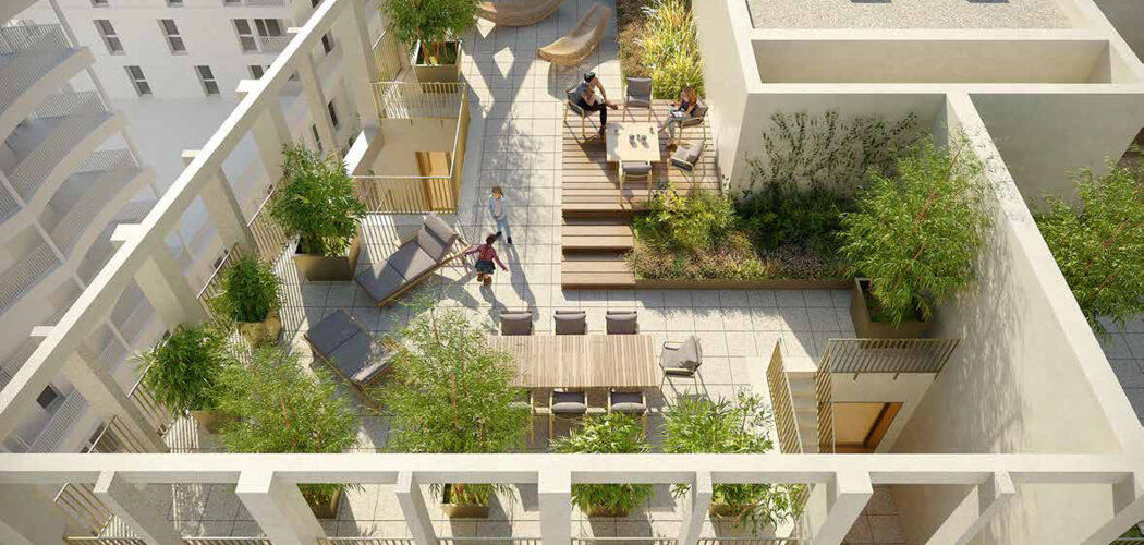 Programme immobilier neuf HEKA - Bordeaux : appartements neufs du studio au 5 pièces près du Parc Armagnac (33000) - Référence : 7381