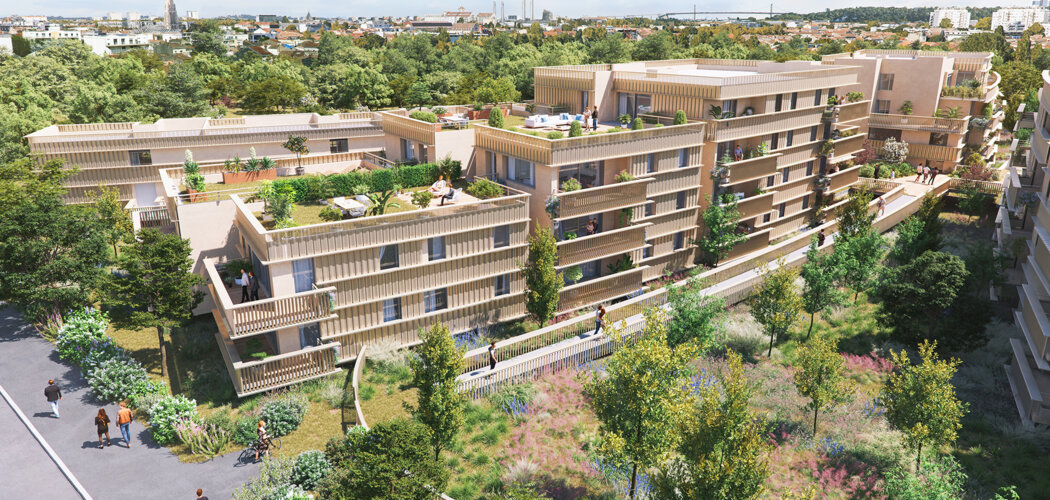 Programme immobilier neuf Estuaire - Bordeaux, appartements neufs et maisons face au parc des Berges de la Garonne (33000) - Référence : 15946