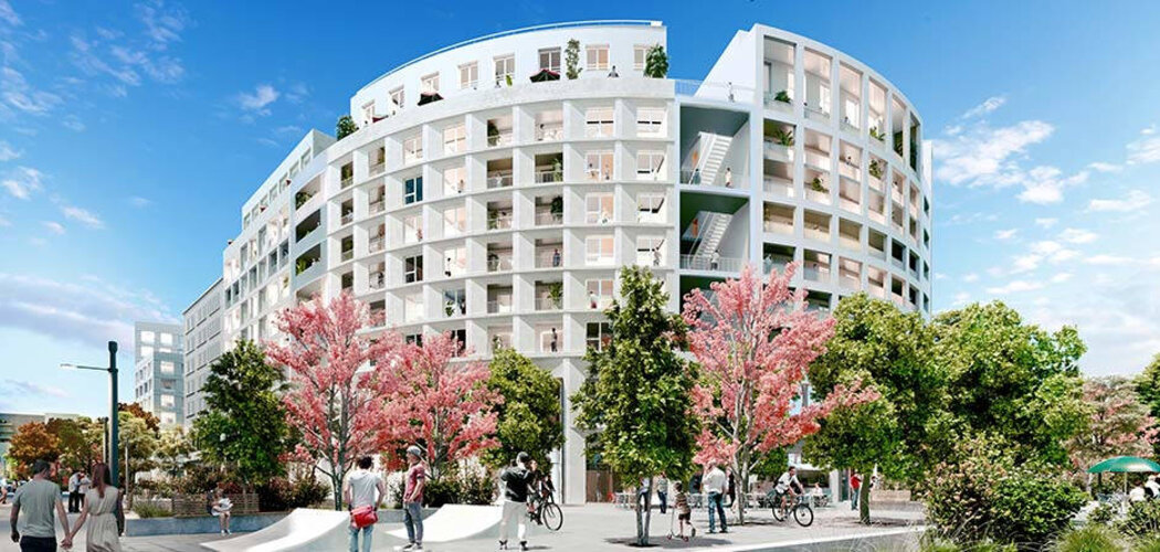Programme immobilier neuf QUAI NEUF - OTAGO & CALLAO - Bordeaux : Appartements studio–T6 avec terrasses, volets électriques et parking au pied du pont Simone Veil (33000) - Référence : 14263