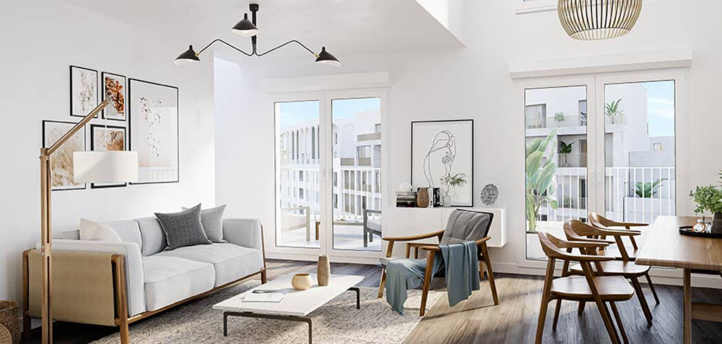 Programme immobilier neuf QUAI NEUF - OTAGO & CALLAO - Bordeaux : Appartements studio–T6 avec terrasses, volets électriques et parking au pied du pont Simone Veil (33000) - Référence : 14263