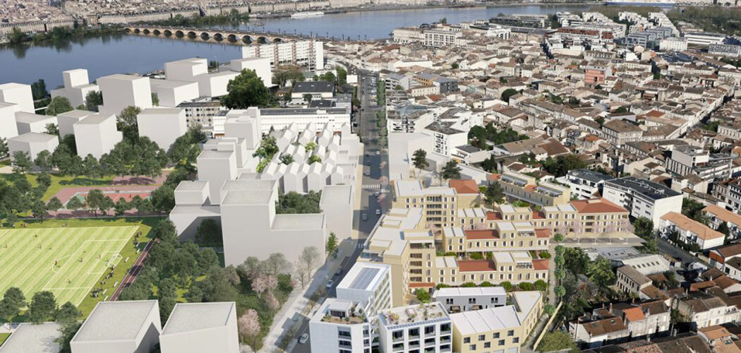 Programme immobilier neuf INOUI - Bordeaux : Appartements T3–T4 et maisons avec jardins privatifs, loggias et proximité Tram (33000) - Référence : 14461
