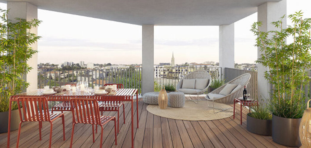 Programme immobilier neuf SKYLINE - Bordeaux Caudéran proche de l’église Saint-Amand (33000) - Référence : 14947