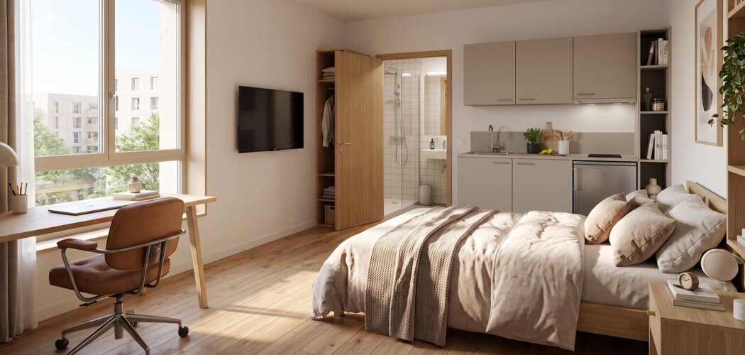 Programme immobilier neuf Tribequa - Bordeaux investissement étudiant proche gare Saint-Jean (33000) - Référence : 17839