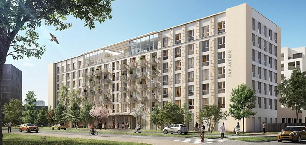 Programme immobilier neuf CAP AVENIR BORDEAUX (VA) - Bordeaux LMNP résidence étudiante au coeur de l’ écoquartier Ginko (33000) - Référence : 9206