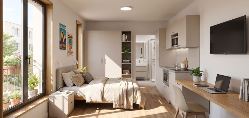 Programme immobilier neuf Belora - Bordeaux studios étudiants quartier Saint-Seurin – Fondaudège (33000) - Référence : 18578