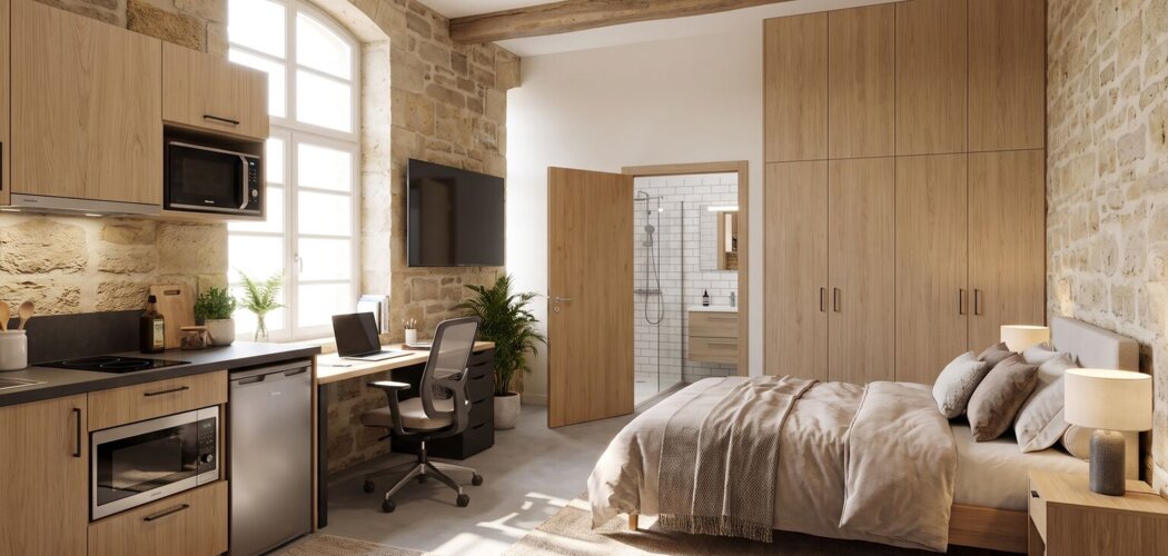 Programme immobilier neuf RUE DENISE - Bordeaux studios réhabilités proches du tram aux Chartrons (33000) - Référence : 18011