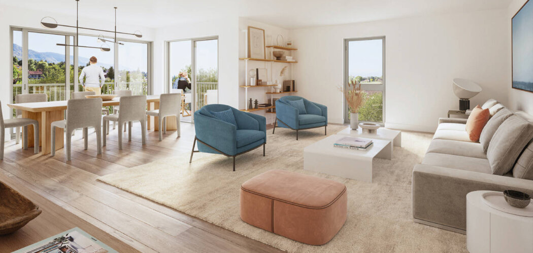 Programme immobilier neuf Domaine Ilia - Bossey : Appartements T2–T5 et maisons T5 avec terrasses, jardins et proximité Genève à 15 min (74160) - Référence : 6695