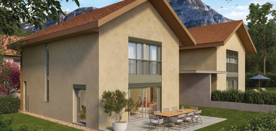 Programme immobilier neuf Domaine Ilia - Bossey : Appartements T2–T5 et maisons T5 avec terrasses, jardins et proximité Genève à 15 min (74160) - Référence : 6695