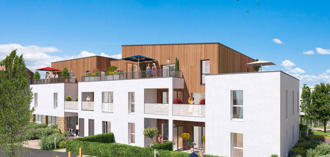 Programme immobilier neuf Le Jardin des Vignes - Bouaye centre ville à proximité gare TER (44830) - Référence : 15264