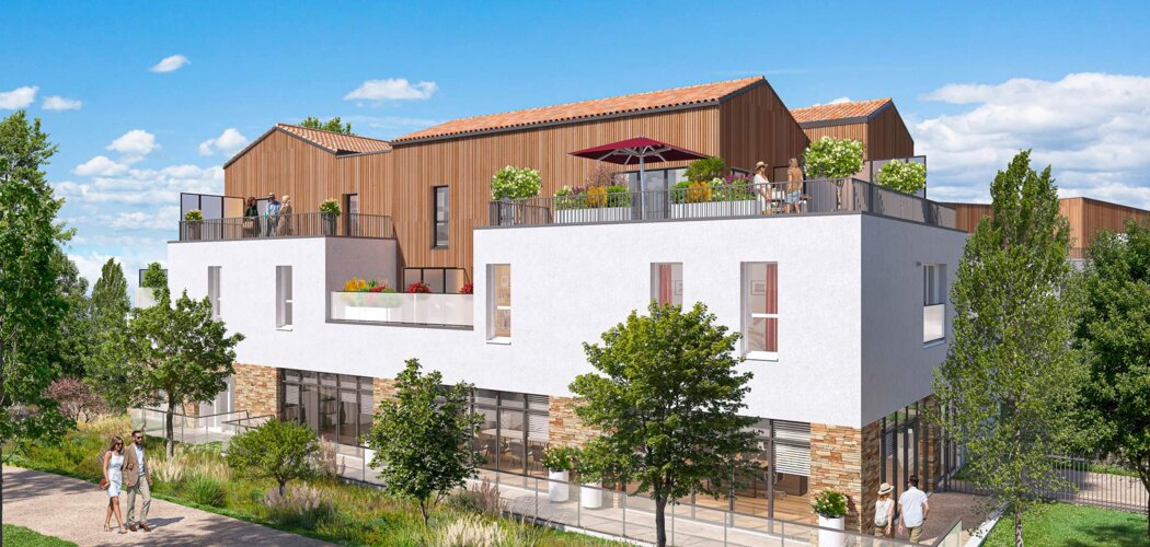 Programme immobilier neuf Le Jardin des Vignes - Bouaye centre ville à proximité gare TER (44830) - Référence : 15264