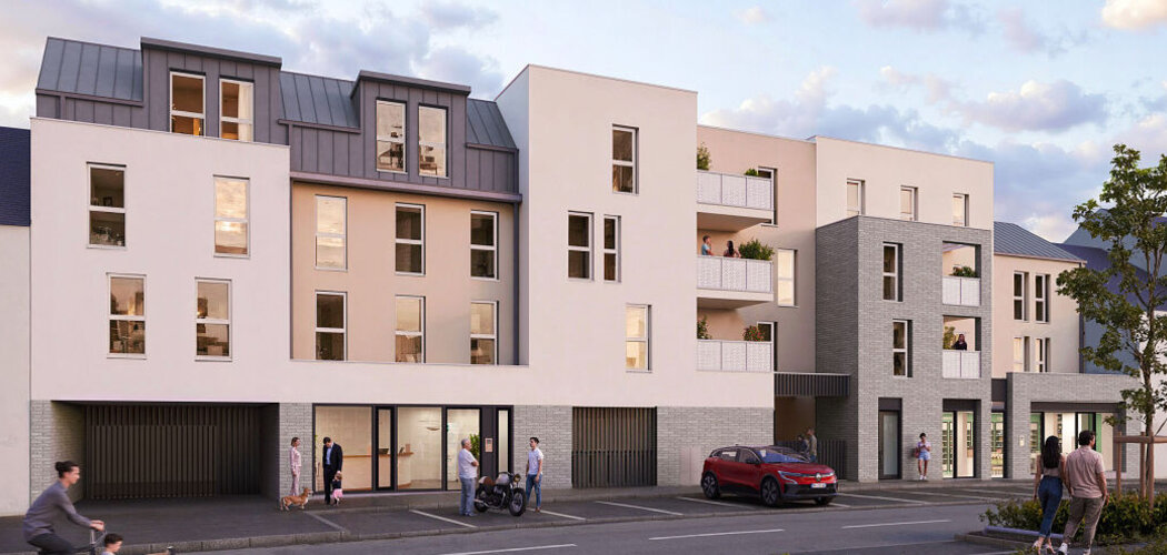 Programme immobilier neuf CARRÉ BEAUVOIR - Bouguenais centre  près du Parc du Champ Toury (44340) - Référence : 18379