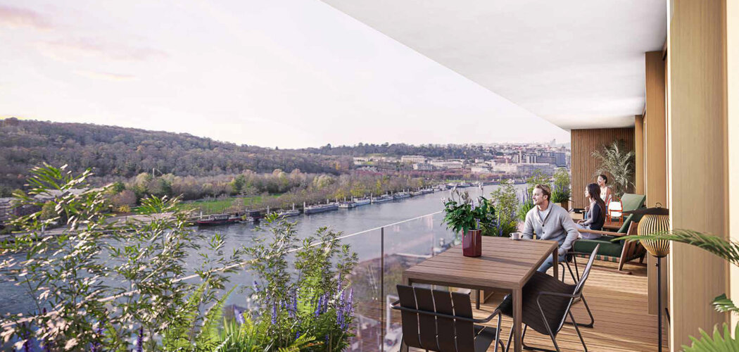 Programme immobilier neuf TERRASSES EN SEINE - Boulogne-Billancourt vues Seine proche métro 15 et 9 (92100) - Référence : 16598