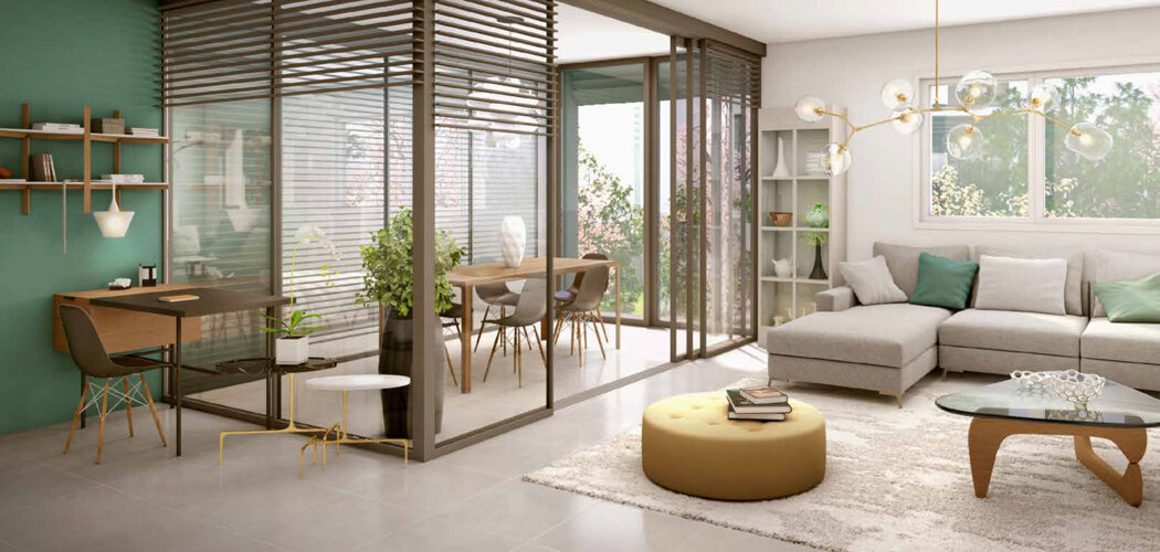 Programme immobilier neuf Espace Milliat - Bourg-en-Bresse : appartements neufs du 2 au 5 pièces face au Parc de la Préfecture (01000) - Référence : 14297