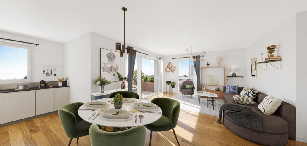Programme immobilier neuf Les Balcons d'Annie - Bourg-en-Bresse proche de la gare (01000) - Référence : 14302