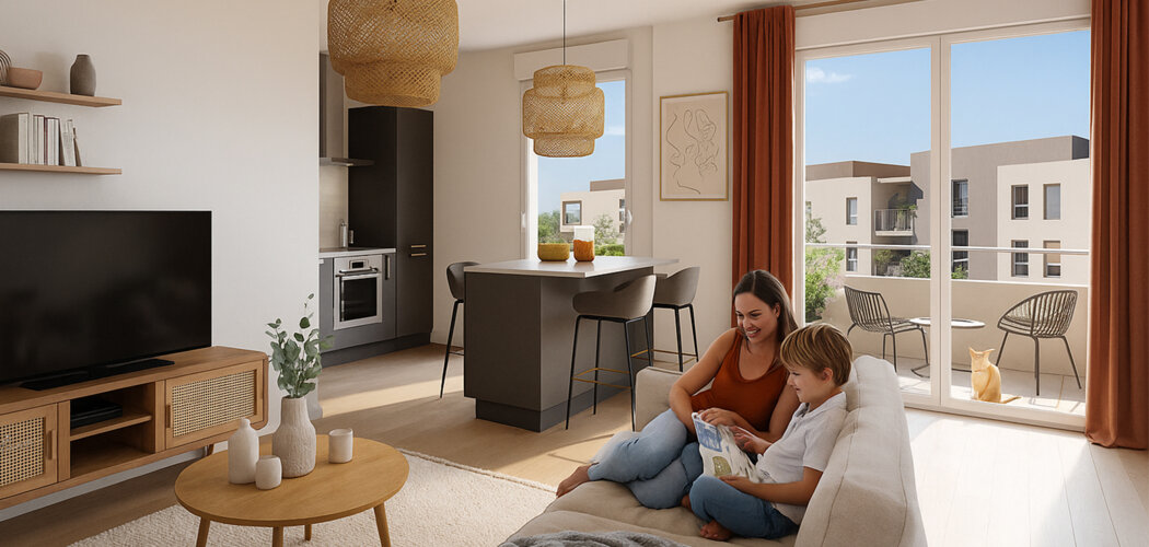 Programme immobilier neuf J.O.U.R - Bourg-en-Bresse secteur résidentiel à proximité du  centre et gare (01000) - Référence : 14304