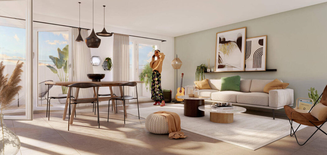 Programme immobilier neuf Majestel "L'Etang" - Bourgoin-Jallieu : appartements neufs du studio au 5 pièces au pied du Parc des Lilattes (38300) - Référence : 14949