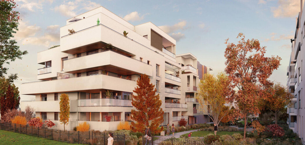 Programme immobilier neuf Majestel "L'Etang" - Bourgoin-Jallieu : appartements neufs du studio au 5 pièces au pied du Parc des Lilattes (38300) - Référence : 14949