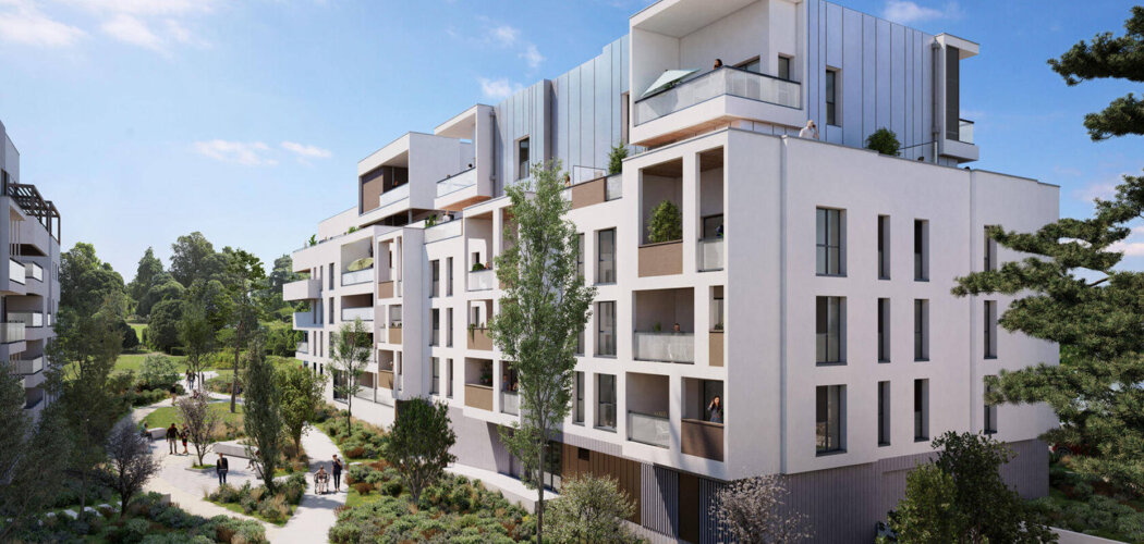Programme immobilier neuf Majestel "L'Etang" - Bourgoin-Jallieu : appartements neufs du studio au 5 pièces au pied du Parc des Lilattes (38300) - Référence : 14949