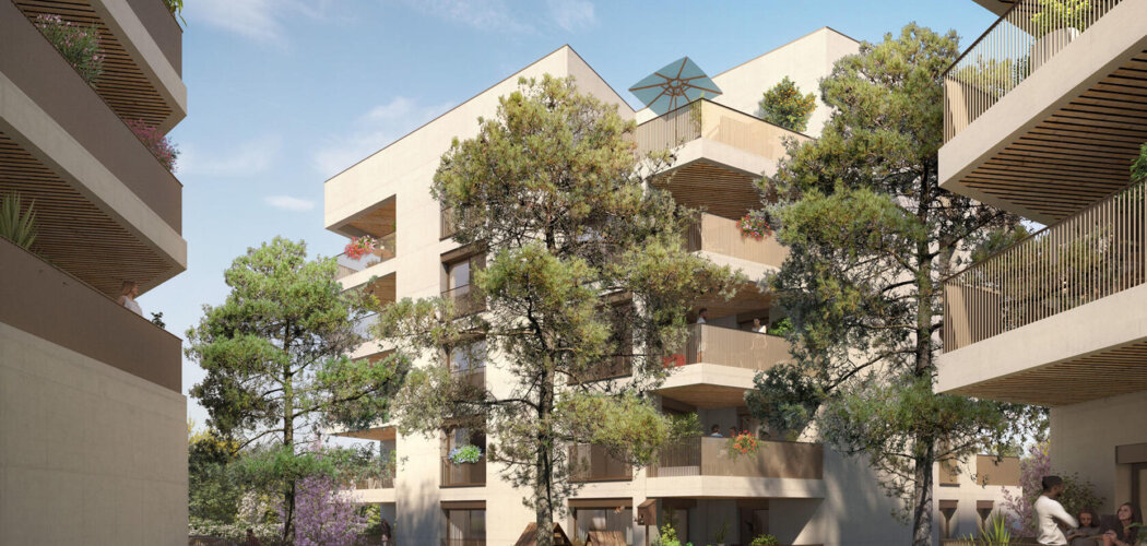 Programme immobilier neuf Trimanti - Bourgoin-Jallieu, résidence neuve à 7 min de la gare routière et 30 min de Lyon (38300) - Référence : 15401
