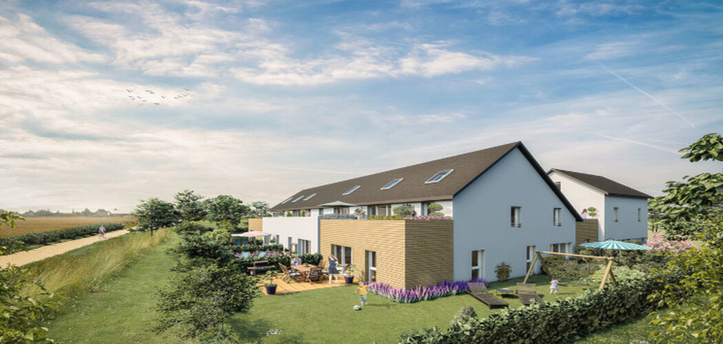 Programme immobilier neuf Le Belvédère de Cérès - Bourguébus : Appartements T2–T3 avec jardins, terrasses et isolation RT2012 à 15 min de Caen (14540) - Référence : 13886