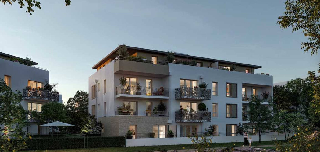 Programme immobilier neuf le domaine de la ferme - Boussy-Saint-Antoine : Appartements studio–T4 avec terrasses, parking souterrain et RT2012 proche de la forêt de Sénart (91800) - Référence : 6168