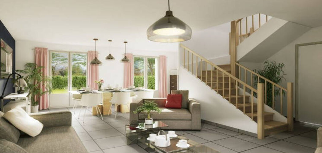 Programme immobilier neuf Le Domaine des Moulins - Brebières : 6 maisons T4–T5 avec jardins, garages et style traditionnel proche du centre et de la gare (62117) - Référence : 11755