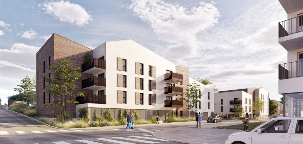 Programme immobilier neuf DOMAINE DE LA SOURCE - Brest quartier Fontaine Margot proche des commerces et des services (29200) - Référence : 14761
