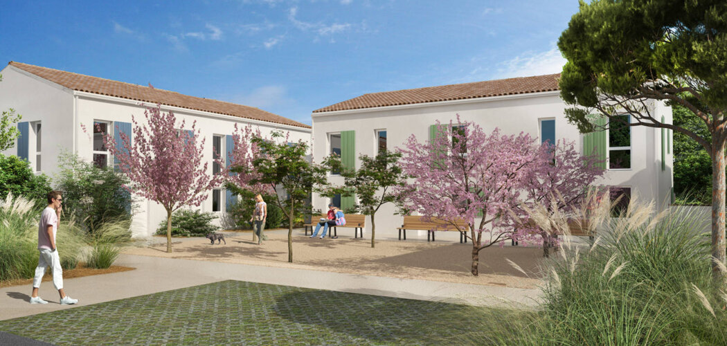 Programme immobilier neuf CAMBIUM BREUILLET PHASE 1 TRANCHE 1 - Breuillet maisons de 3 et 4 pièces dans un cadre verdoyant (17920) - Référence : 18506