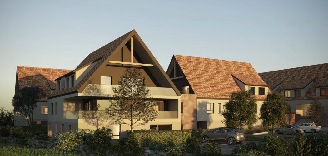 Programme immobilier neuf Villa campestra - Breuschwickersheim : appartements neufs du studio au T5 à 20 min de Strasbourg (67112) - Référence : 9419