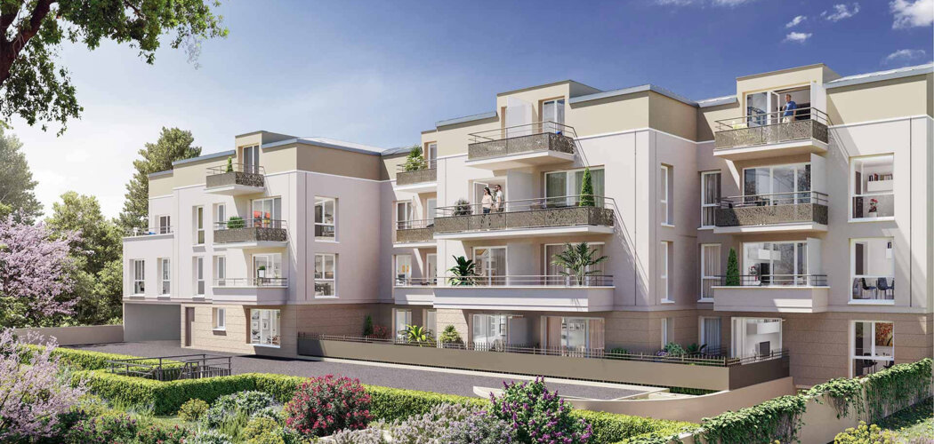 Programme immobilier neuf Coeur Noyer - Brie-Comte-Robert : Appartements T2–T3 avec balcons, terrasses et parking sécurisé proche du château (77170) - Référence : 5675
