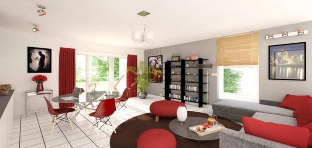 Programme immobilier neuf Briscous proche de la mairie - Briscous : 33 appartements T2–T4 en architecture basque avec balcons et terrasses (64240) - Référence : 12411