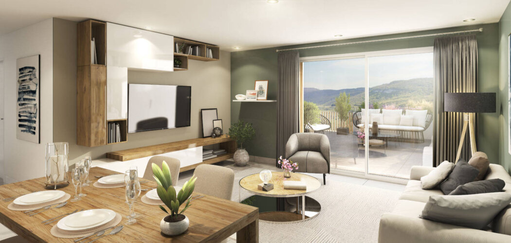 Programme immobilier neuf RESIDENCE ONAEE - Brison-Saint-Innocent à proximité du lac du Bourget (73100) - Référence : 12073