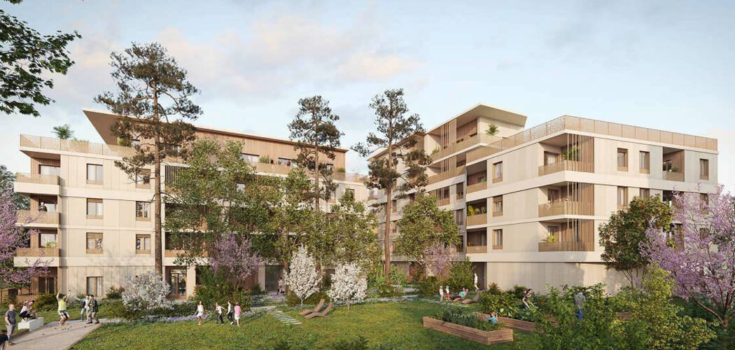 Programme immobilier neuf URBANATURA - Bron quartier de la Clairière à deux pas du tramway T2 (69500) - Référence : 11867