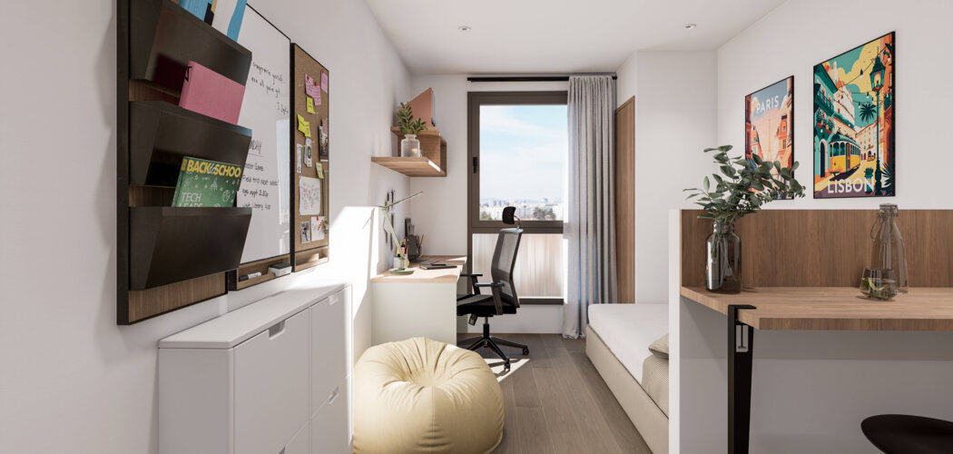 Programme immobilier neuf LE STUDEO - Bron résidence étudiante connectée au cœur de Lyon en 20 minutes (69500) - Référence : 16066