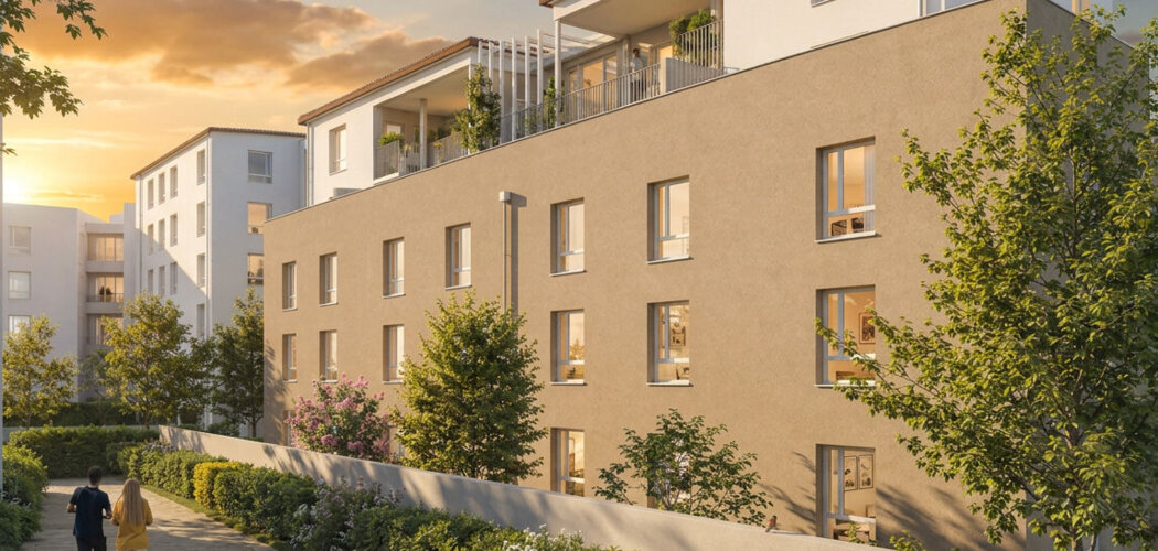 Programme immobilier neuf CITY'ZEN BRON | Hôpitaux Lyon Est - Bron vie étudiante à 22 minutes de Lyon 2 (69500) - Référence : 18224